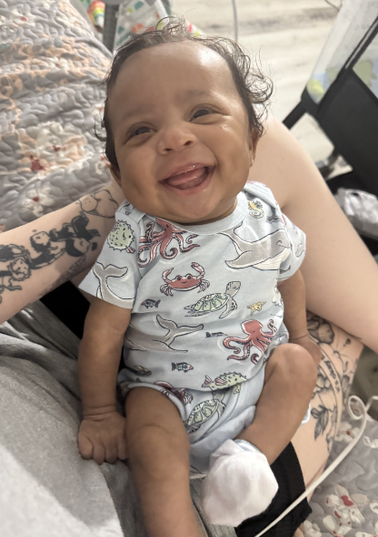 Baby Xavier Smiling